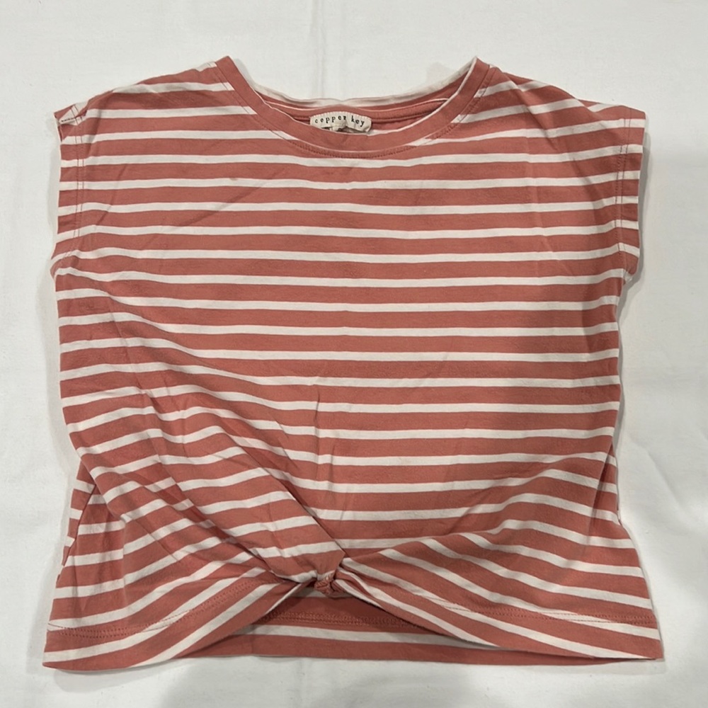Copper key Cotten shirt, size small.
